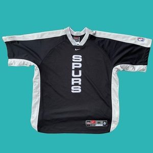 Vintage San Antonio Spurs Warmup Pullover Top Nike Men’s Size Medium